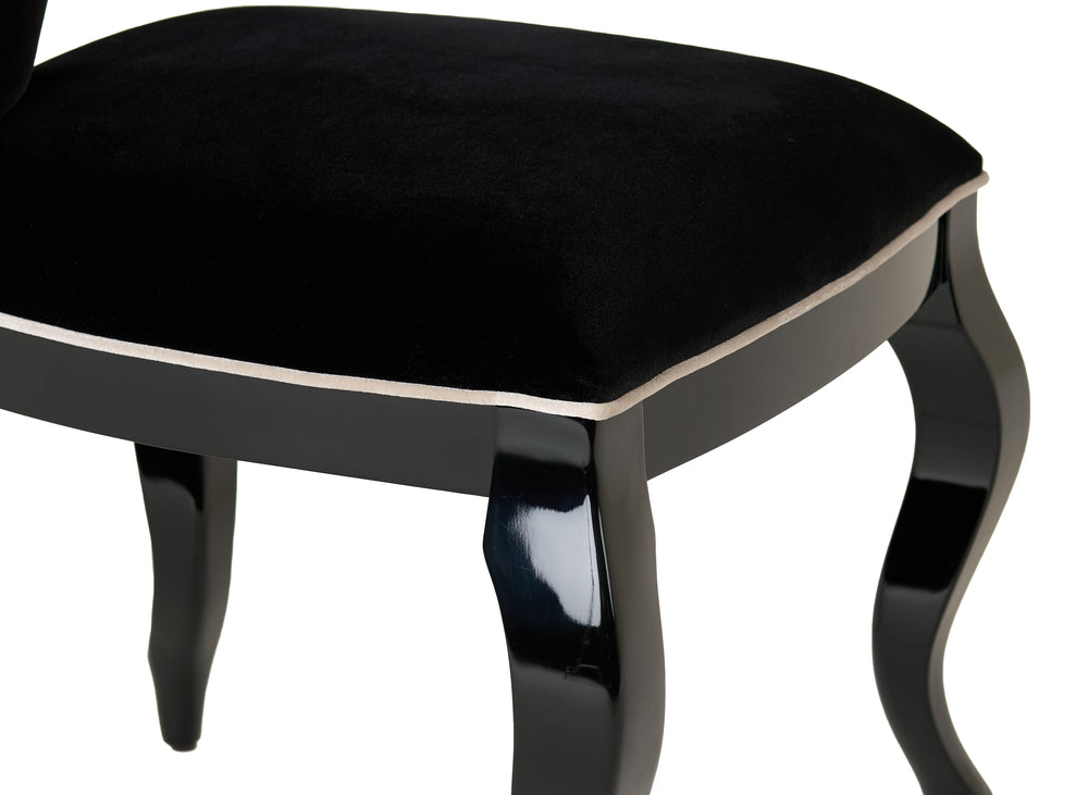 Sovereign - Transitional Black Fabric Chair (Set of 2) - View 7