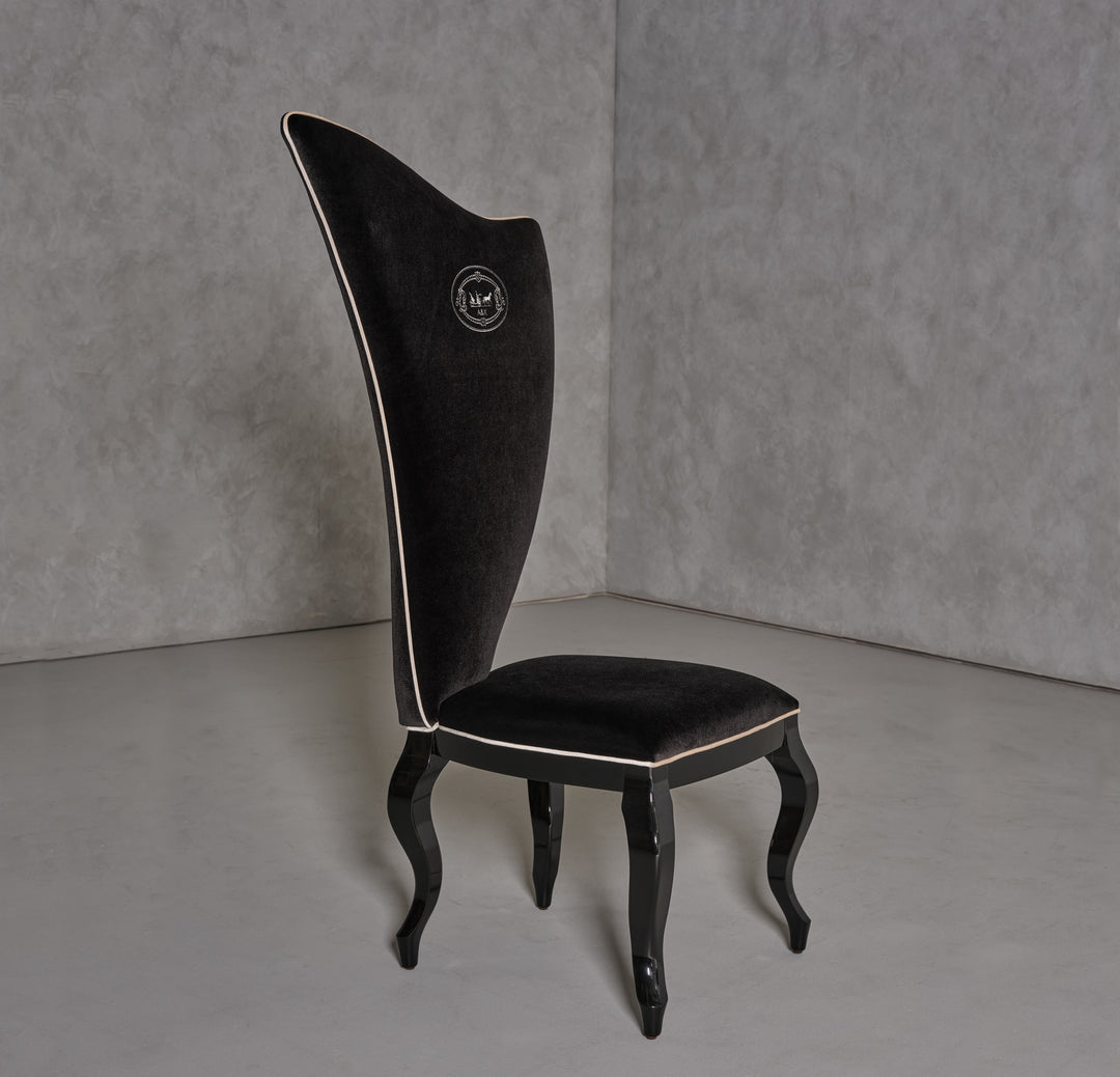 Sovereign  Transitional Black Fabric Chair (Set of 2)