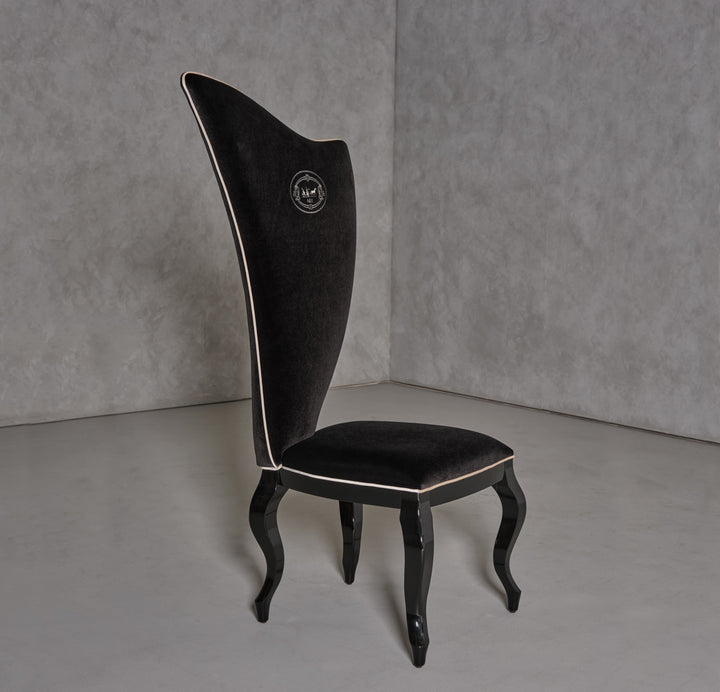 Sovereign  Transitional Black Fabric Chair (Set of 2)