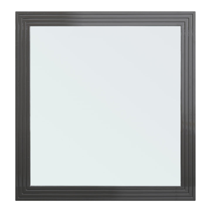 Splendor  Grey High Gloss Slatted MIrror
