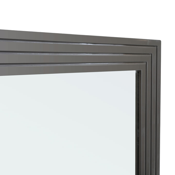 Splendor - Grey High Gloss Slatted MIrror