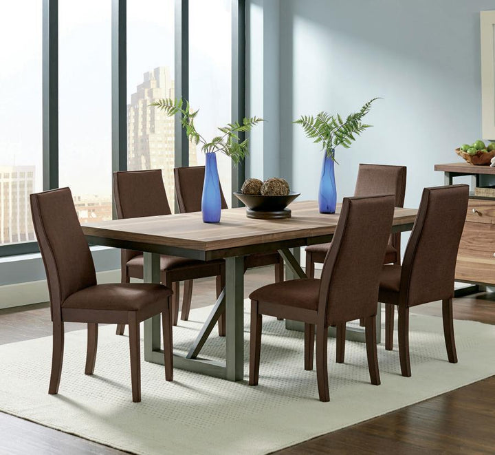 Spring Creek - Upholstered Dining Chair (Set of 2) - Chocolate Chair Set modern furniture Contempo Furniture
