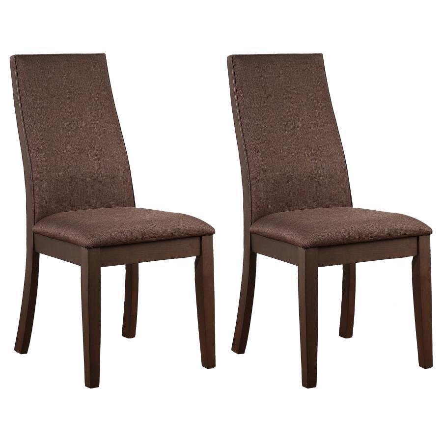 Spring Creek - Upholstered Dining Chair (Set of 2) - Chocolate Chair Set modern furniture Contempo Furniture