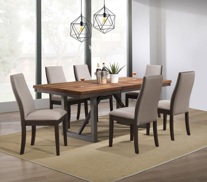 Spring Creek - Upholstered Dining Chair (Set of 2) - Taupe Chair Set modern furniture Contempo Furniture