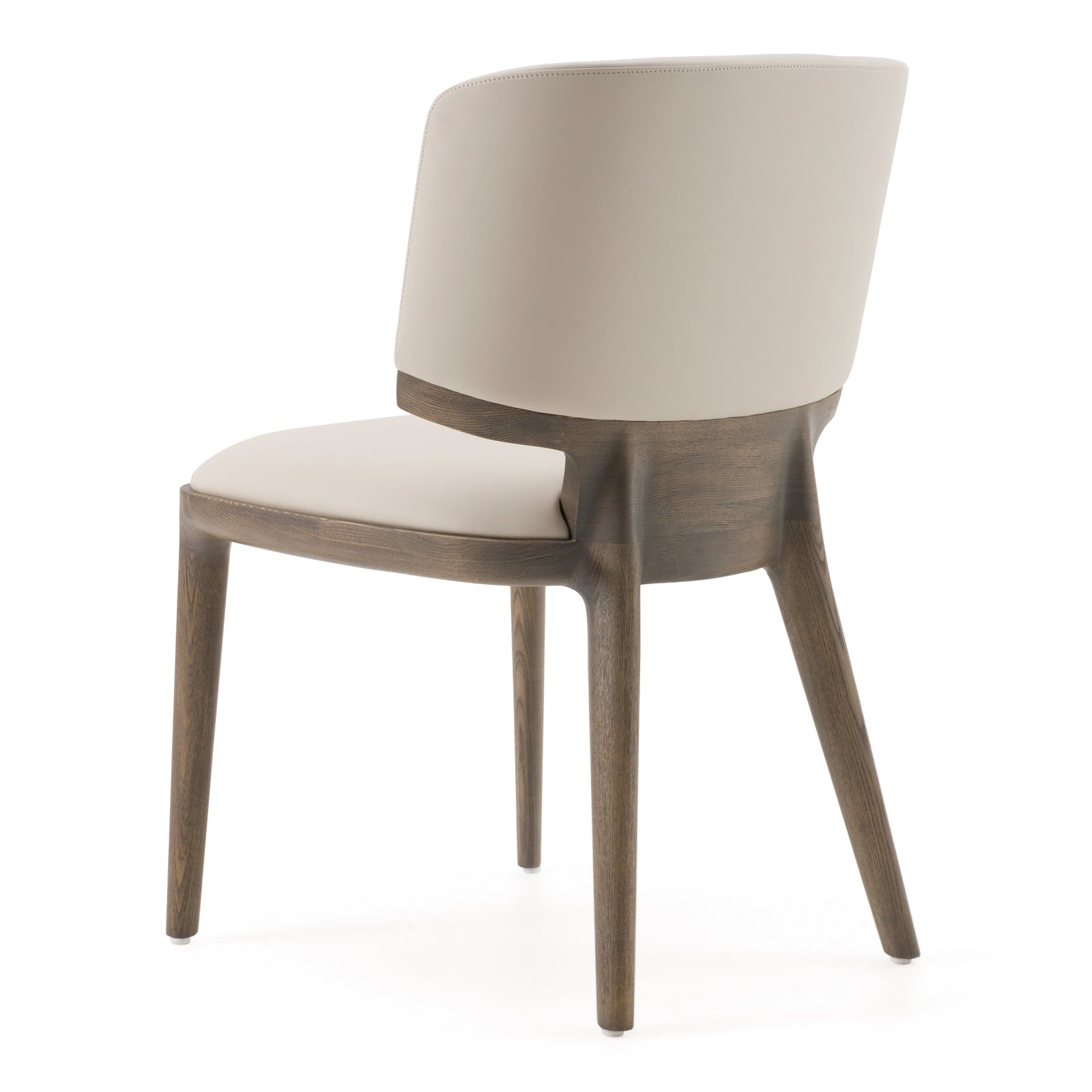 Stanley Contemporary Grey Leatherette and Grey Ash Dining Chair 
