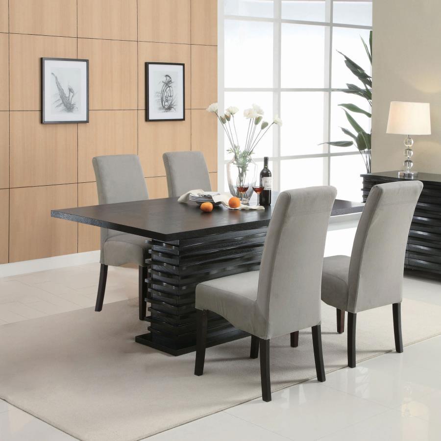 Stanton - 5 Piece Rectangular Dining Table Set - Gray 5 - Piece Dining Room Set modern furniture Contempo Furniture