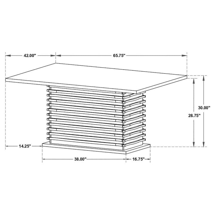 Stanton - Rectangular Dining Table - Black Dining Table modern furniture Contempo Furniture