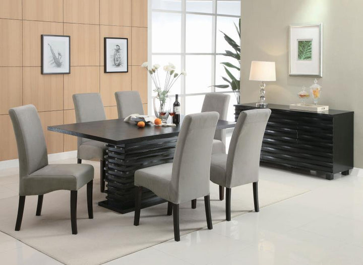 Stanton - Upholstered Dining Side Chairs (Set of 2) - Gray Chair Set modern furniture Contempo Furniture