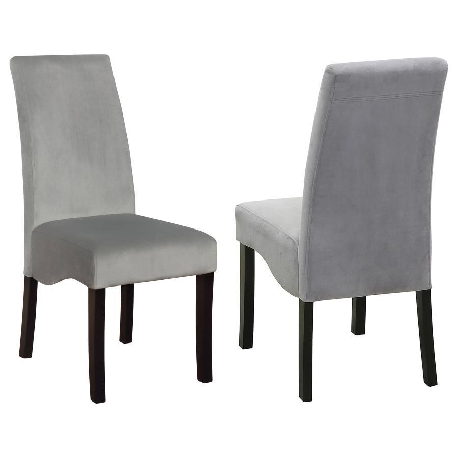 Stanton - Upholstered Dining Side Chairs (Set of 2) - Gray Chair Set modern furniture Contempo Furniture