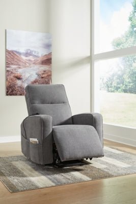 Starganza Power Lift Recliner - Gray Power Lift Recliner modern furniture Contempo Furniture