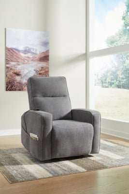 Starganza Power Lift Recliner - Gray Power Lift Recliner modern furniture Contempo Furniture