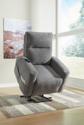 Starganza Power Lift Recliner - Gray Power Lift Recliner modern furniture Contempo Furniture