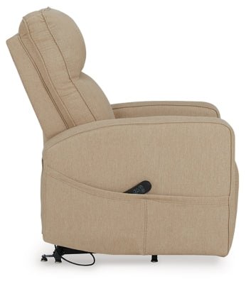 Starganza Power Lift Recliner - Light Brown Power Lift Recliner modern furniture Contempo Furniture
