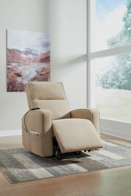 Starganza Power Lift Recliner - Light Brown Power Lift Recliner modern furniture Contempo Furniture