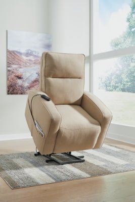 Starganza Power Lift Recliner - Light Brown Power Lift Recliner modern furniture Contempo Furniture