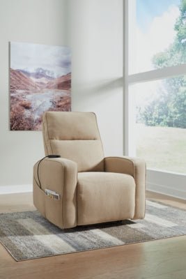 Starganza Power Lift Recliner - Light Brown Power Lift Recliner modern furniture Contempo Furniture