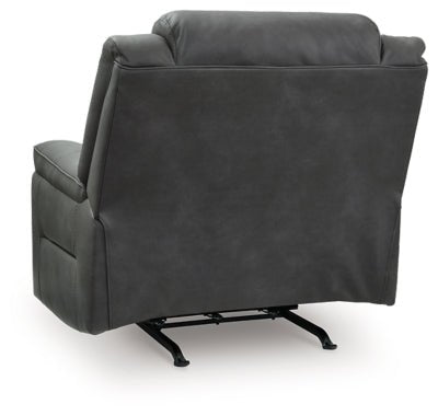 Status Check Recliner - Dark Gray Rocker Chair modern furniture Contempo Furniture