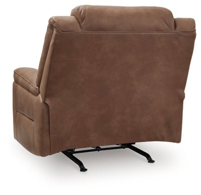 Status Check Recliner - Light Brown Rocker Chair modern furniture Contempo Furniture