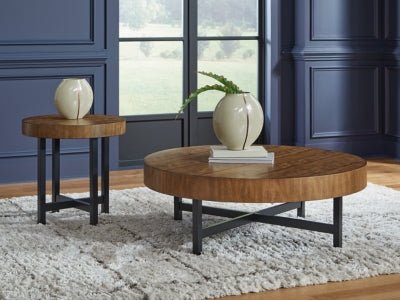 Steenlage Table (Set of 2) - Dark Brown Table Set modern furniture Contempo Furniture