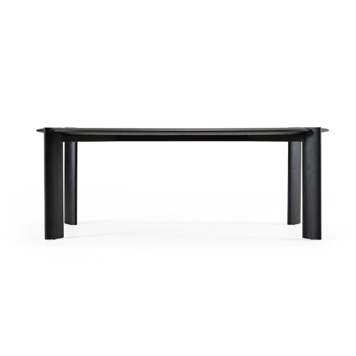 Steven - Modern Black Oval Dining Table
