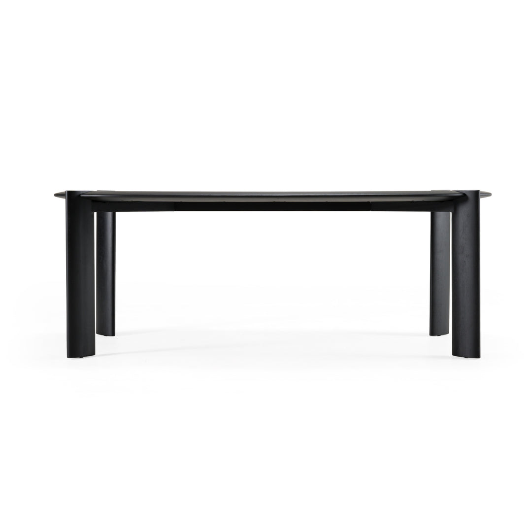 Steven - Modern Black Oval Dining Table