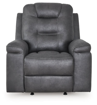 Stockworth Recliner - Dark Gray Rocker Chair modern furniture Contempo Furniture