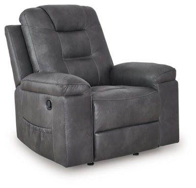 Stockworth Recliner - Dark Gray Rocker Chair modern furniture Contempo Furniture