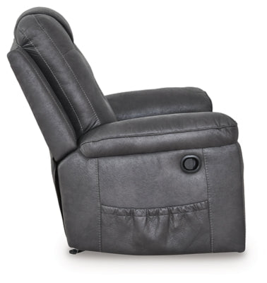 Stockworth Recliner - Dark Gray Rocker Chair modern furniture Contempo Furniture