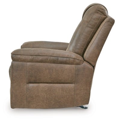 Stockworth Recliner - Light Brown Rocker Chair modern furniture Contempo Furniture