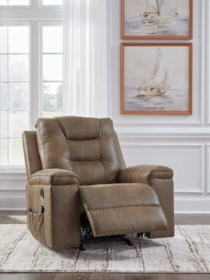 Stockworth Recliner - Light Brown Rocker Chair modern furniture Contempo Furniture