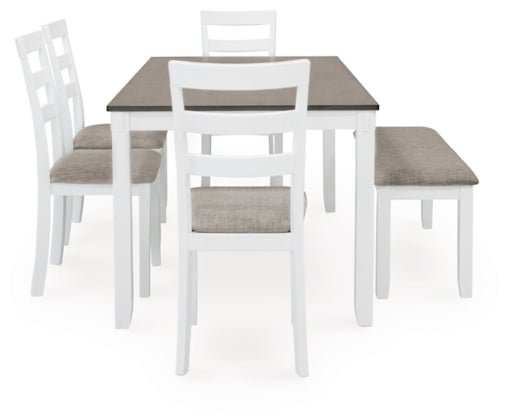 Stonehollow 6 - Piece Rectangular Dining Set 6 - Piece Dining Room Set modern furniture Contempo Furniture