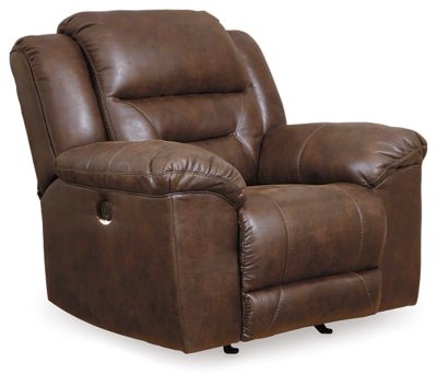 Stoneland Power Recliner - Dark Brown Rocker Chair modern furniture Contempo Furniture