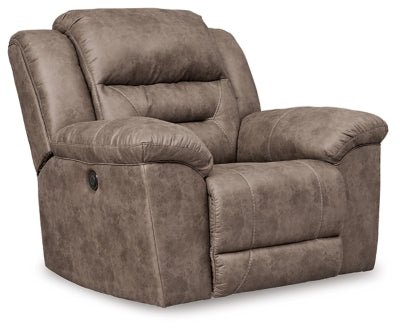 Stoneland Power Recliner - Light Brown Rocker Chair modern furniture Contempo Furniture