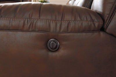 Stoneland Power Reclining Loveseat with Console - Dark Brown Reclining Loveseat modern furniture Contempo Furniture
