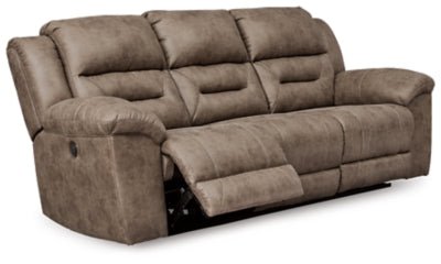 Stoneland Power Reclining Sofa - Light Brown Power Reclining Sofa modern furniture Contempo Furniture