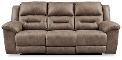 Stoneland Power Reclining Sofa - Light Brown Power Reclining Sofa modern furniture Contempo Furniture