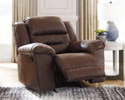 Stoneland Recliner - Dark Brown Rocker Chair modern furniture Contempo Furniture