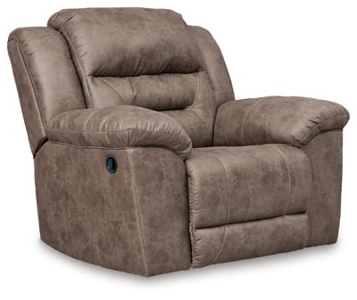 Stoneland Recliner - Light Brown Rocker Chair modern furniture Contempo Furniture