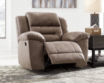 Stoneland Recliner - Light Brown Rocker Chair modern furniture Contempo Furniture