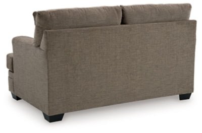 Stonemeade Loveseat - Dark Brown Stationary Loveseat modern furniture Contempo Furniture