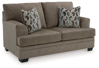 Stonemeade Loveseat - Dark Brown Stationary Loveseat modern furniture Contempo Furniture