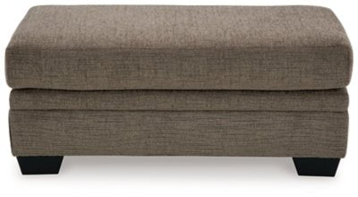 Stonemeade Ottoman - Dark Brown Upholstered Ottoman modern furniture Contempo Furniture