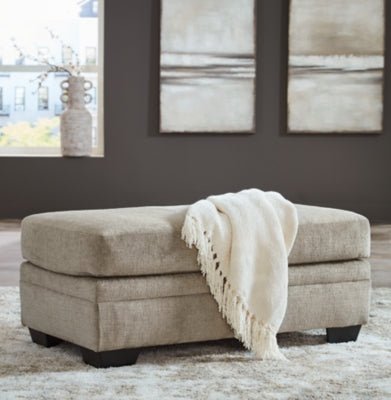 Stonemeade Ottoman - Light Brown Upholstered Ottoman modern furniture Contempo Furniture
