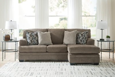 Stonemeade Sofa Chaise - Dark Brown Stationary Sofa modern furniture Contempo Furniture