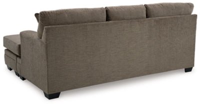 Stonemeade Sofa Chaise - Dark Brown Stationary Sofa modern furniture Contempo Furniture