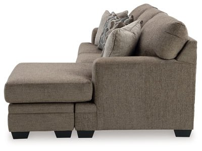 Stonemeade Sofa Chaise - Dark Brown Stationary Sofa modern furniture Contempo Furniture