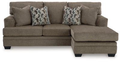 Stonemeade Sofa Chaise - Dark Brown Stationary Sofa modern furniture Contempo Furniture