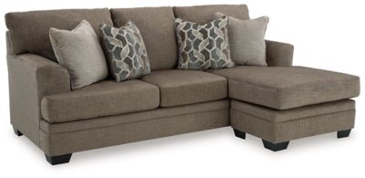 Stonemeade Sofa Chaise - Dark Brown Stationary Sofa modern furniture Contempo Furniture