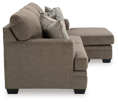 Stonemeade Sofa Chaise - Dark Brown Stationary Sofa modern furniture Contempo Furniture