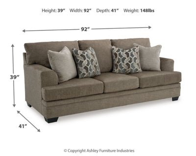Stonemeade Sofa - Dark Brown Stationary Sofa modern furniture Contempo Furniture